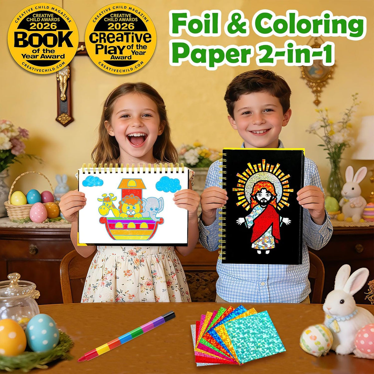 FUNNYB&G Foil Art Craft Kit for Kids - Christian - image 2