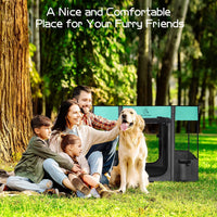ROMANTIC BEAR Dog Playpen, Foldable Pet Puppy Cat Playpen, L - Green / Large(40"x32"x24") - image 3