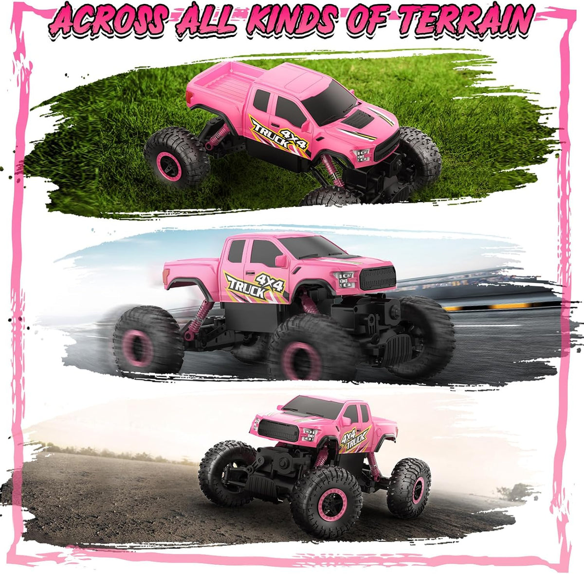DOUBLE E RC Monster Truck - Pink - image 4