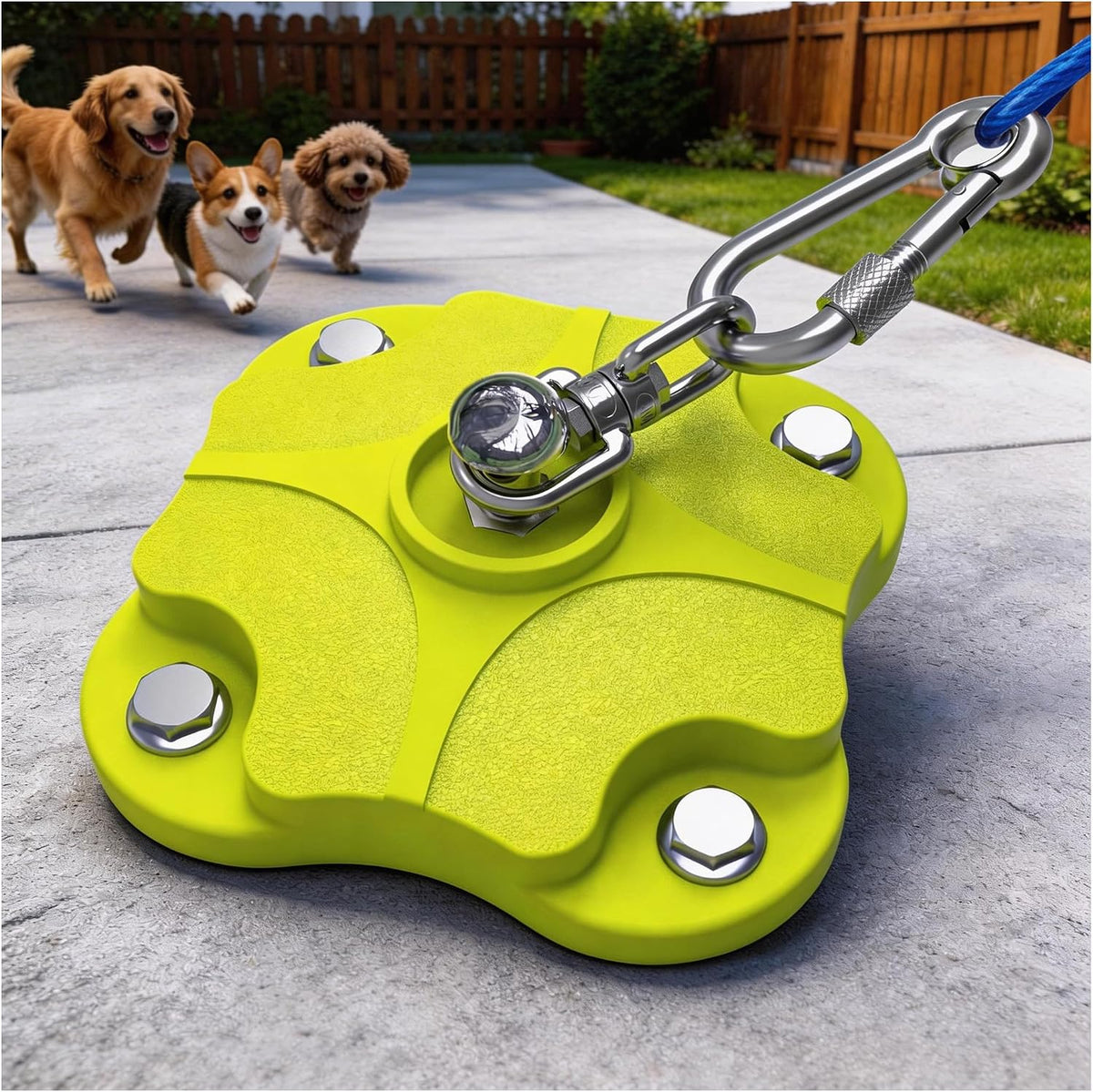Heavy Duty Dog Tie Out Stake with 2x20FT Cables for Outdoor - Dog Stake+No Cable/200lbs - image 2