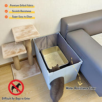 Extra Large Cat Litter Box Enclosure - 4-Walls with Pet Door - image 4
