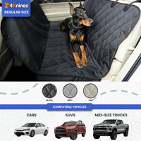 4Knines Heavy-Duty Rear Seat Cover for Dogs - Regular / Tan - image 3