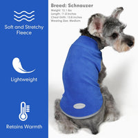 2 Pack Fleece Dog Sweater Pullover Lightweight Reflective Jacket – Essentials for Dogs - Blue & Mist Blue / Small - image 4