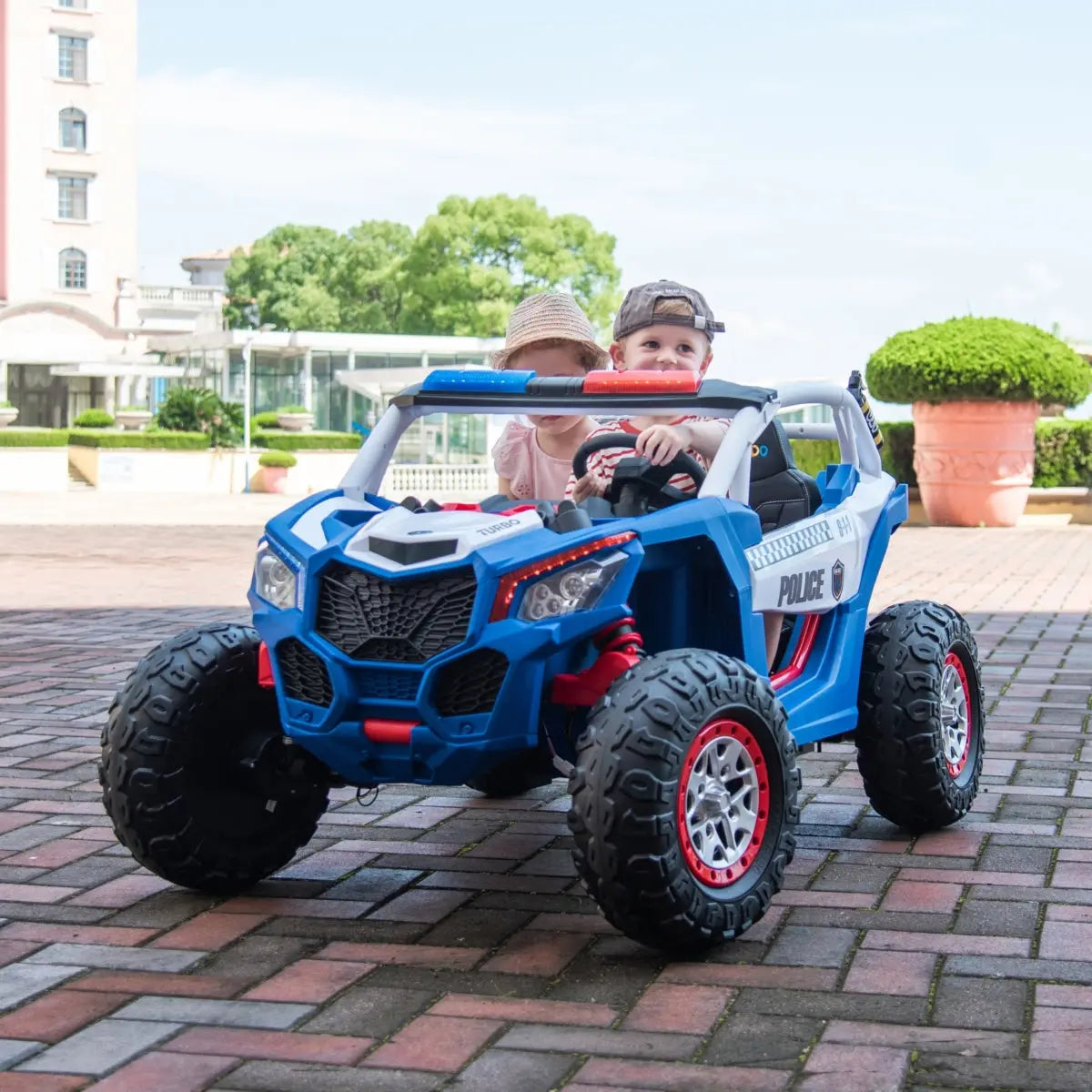 24V Freddo Storm Police UTV 2 Seater - BIG FRENCHIES