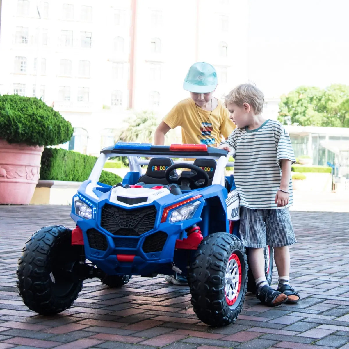 24V Freddo Storm Police UTV 2 Seater - BIG FRENCHIES