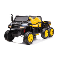 24V 6 Wheeler Freddo Tractor Trailer 2 Seater Ride-on with Dump Cart and Parental Remote - BIG FRENCHIES