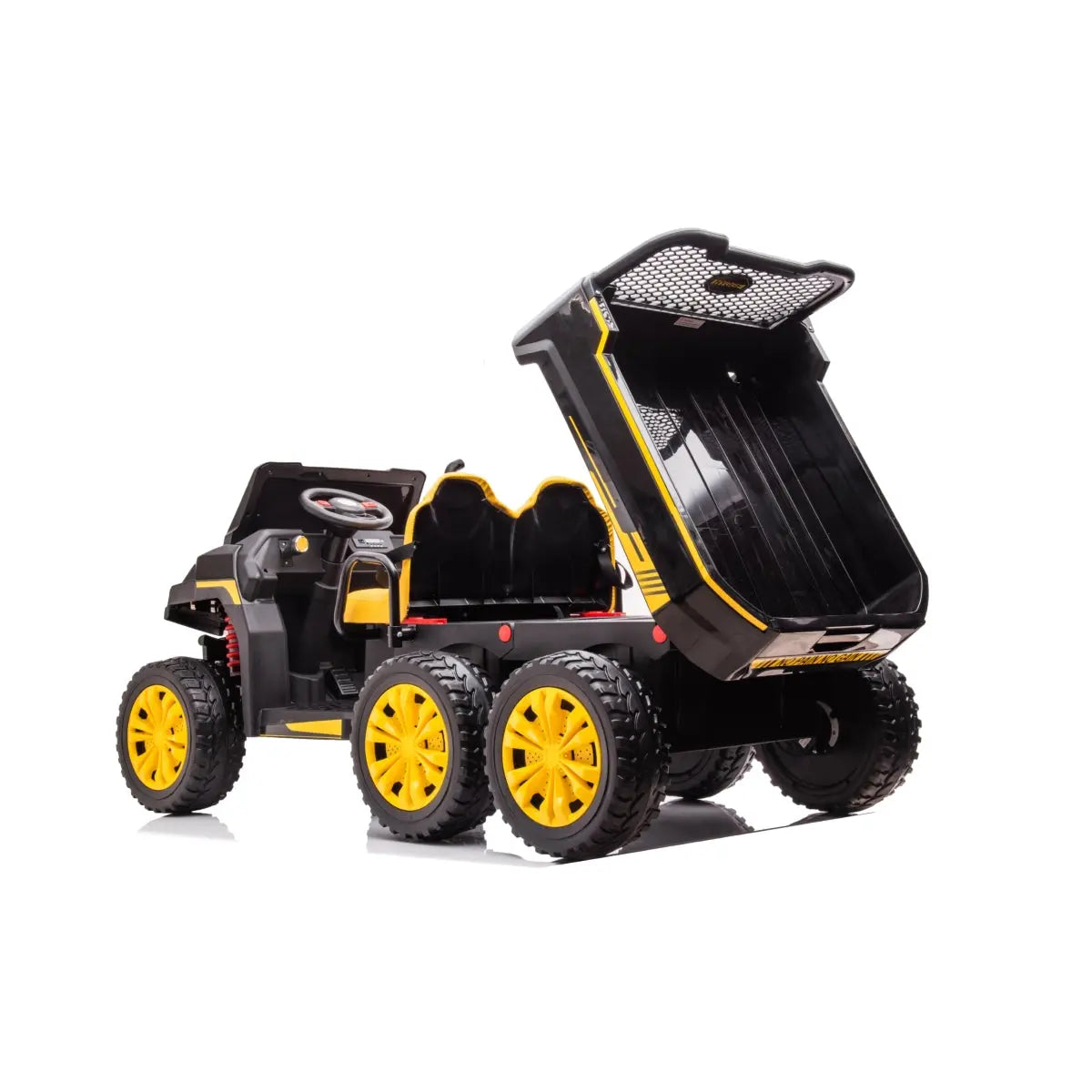 24V 6 Wheeler Freddo Tractor Trailer 2 Seater Ride-on with Dump Cart and Parental Remote - BIG FRENCHIES