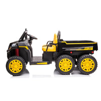24V 6 Wheeler Freddo Tractor Trailer 2 Seater Ride-on with Dump Cart and Parental Remote - BIG FRENCHIES