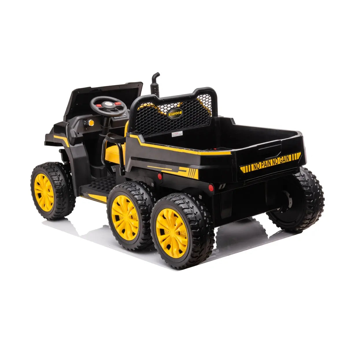 24V 6 Wheeler Freddo Tractor Trailer 2 Seater Ride-on with Dump Cart and Parental Remote - BIG FRENCHIES