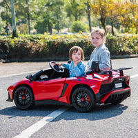 24V Lamborghini Aventador 2 Seater Ride On Car for Kids: Advanced Brushless Motor & Differential for High-Octane Fun - BIG FRENCHIES