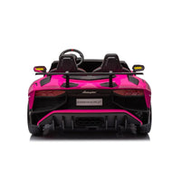 24V Lamborghini Aventador 2 Seater Ride On Car for Kids: Advanced Brushless Motor & Differential for High-Octane Fun - BIG FRENCHIES