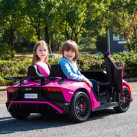24V Lamborghini Aventador 2 Seater Ride On Car for Kids: Advanced Brushless Motor & Differential for High-Octane Fun - BIG FRENCHIES