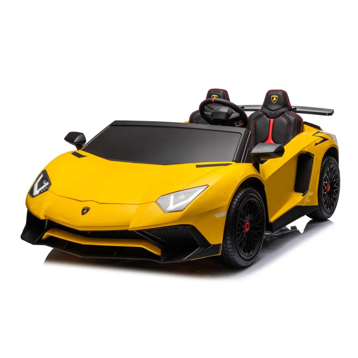 24V Lamborghini Aventador 2 Seater Ride On Car for Kids: Advanced Brushless Motor & Differential for High-Octane Fun - BIG FRENCHIES