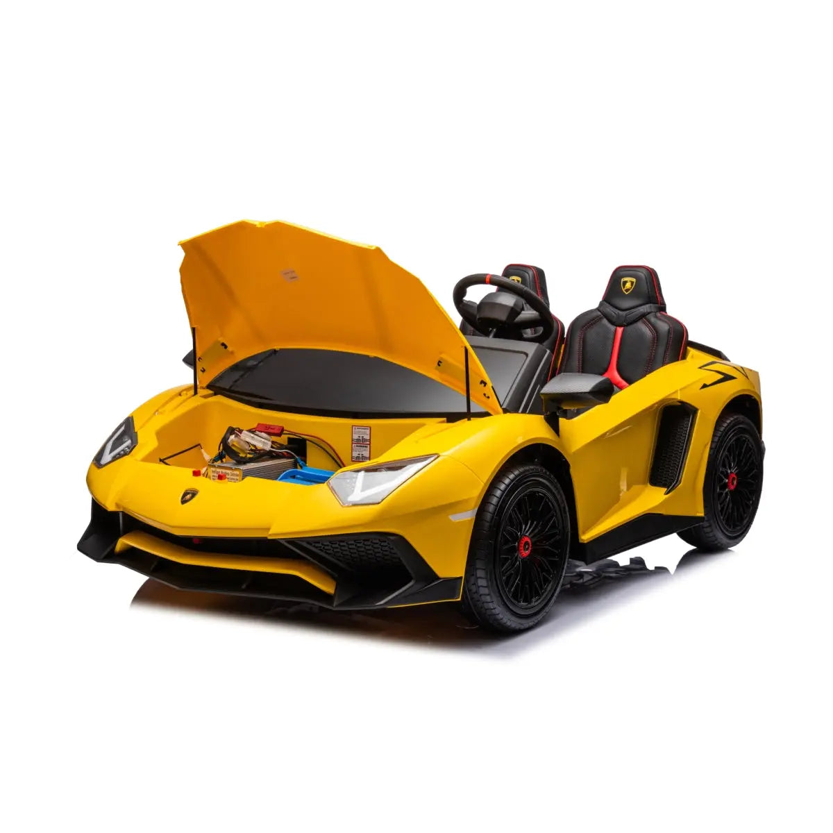 24V Lamborghini Aventador 2 Seater Ride On Car for Kids: Advanced Brushless Motor & Differential for High-Octane Fun - BIG FRENCHIES