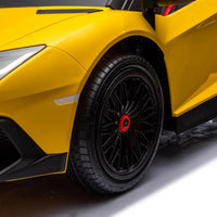 24V Lamborghini Aventador 2 Seater Ride On Car for Kids: Advanced Brushless Motor & Differential for High-Octane Fun - BIG FRENCHIES