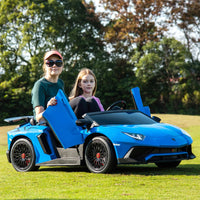 24V Lamborghini Aventador 2 Seater Ride On Car for Kids: Advanced Brushless Motor & Differential for High-Octane Fun - BIG FRENCHIES