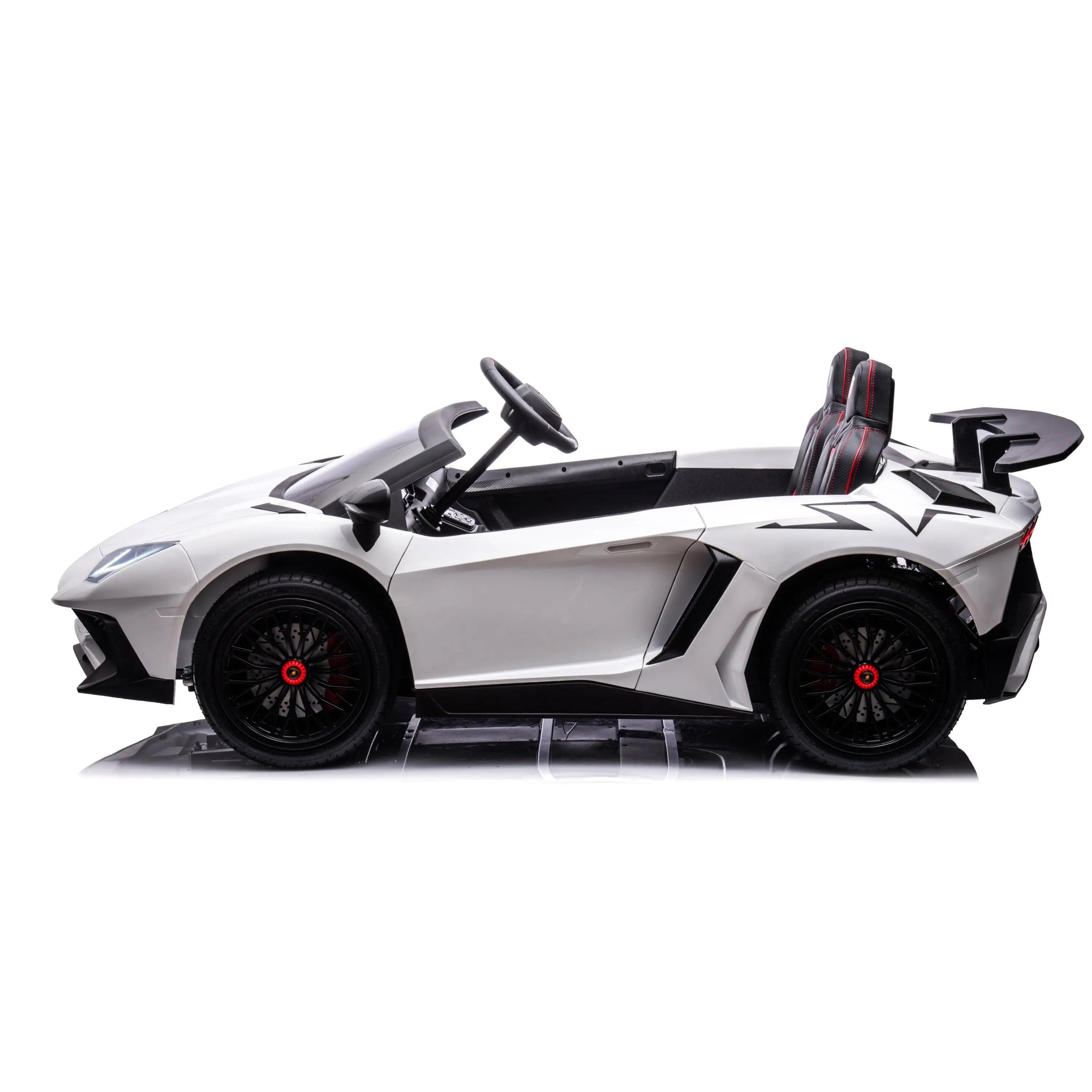 24V Lamborghini Aventador 2 Seater Ride On Car for Kids: Advanced Brushless Motor & Differential for High-Octane Fun - BIG FRENCHIES