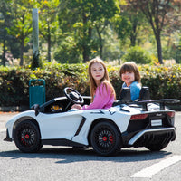 24V Lamborghini Aventador 2 Seater Ride On Car for Kids: Advanced Brushless Motor & Differential for High-Octane Fun - BIG FRENCHIES