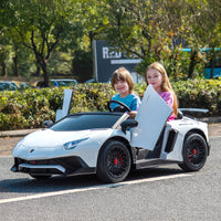 24V Lamborghini Aventador 2 Seater Ride On Car for Kids: Advanced Brushless Motor & Differential for High-Octane Fun - BIG FRENCHIES