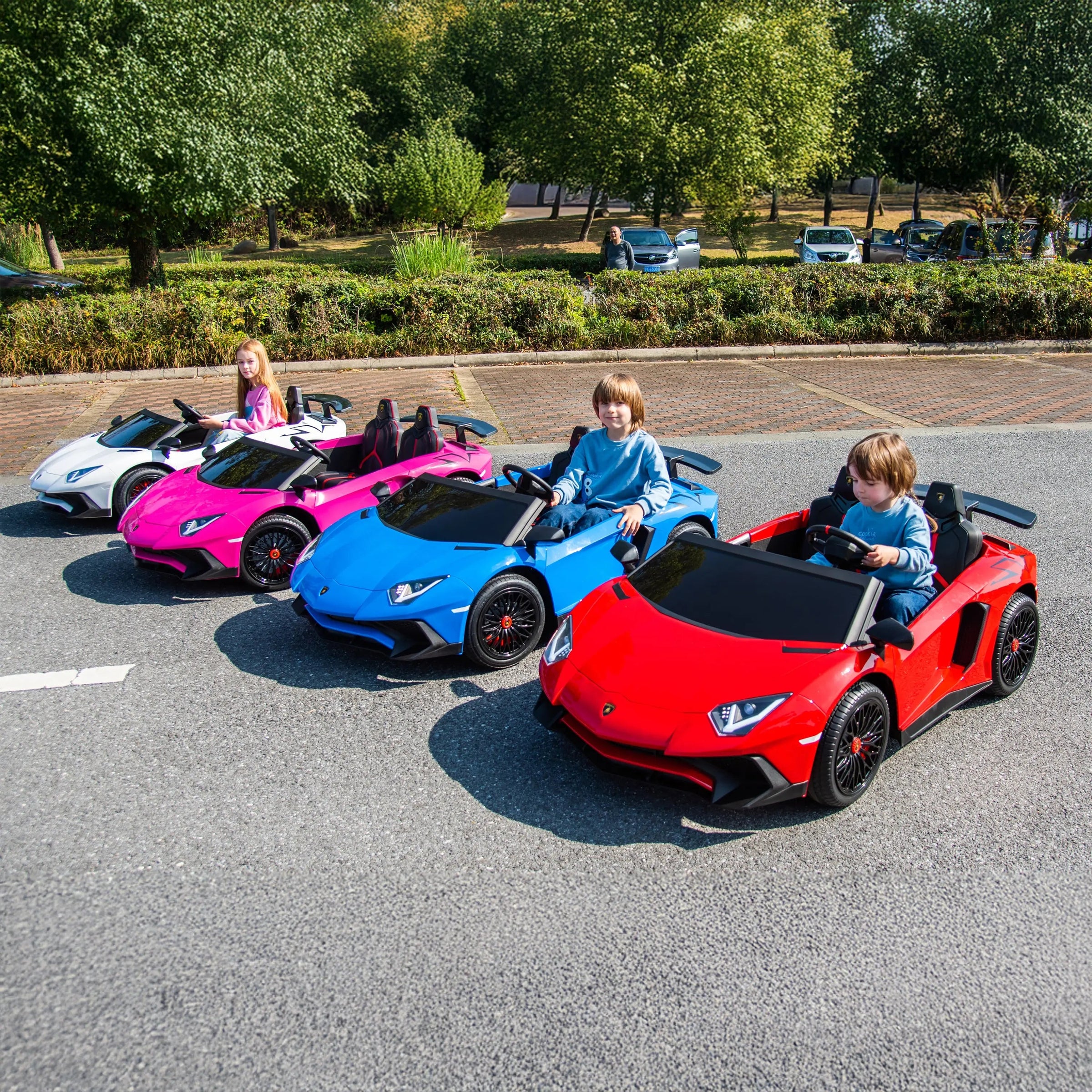 24V Lamborghini Aventador 2 Seater Ride On Car for Kids: Advanced Brushless Motor & Differential for High-Octane Fun - BIG FRENCHIES