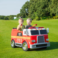 24V Freddo Fire Truck 2-Seater Ride on - BIG FRENCHIES
