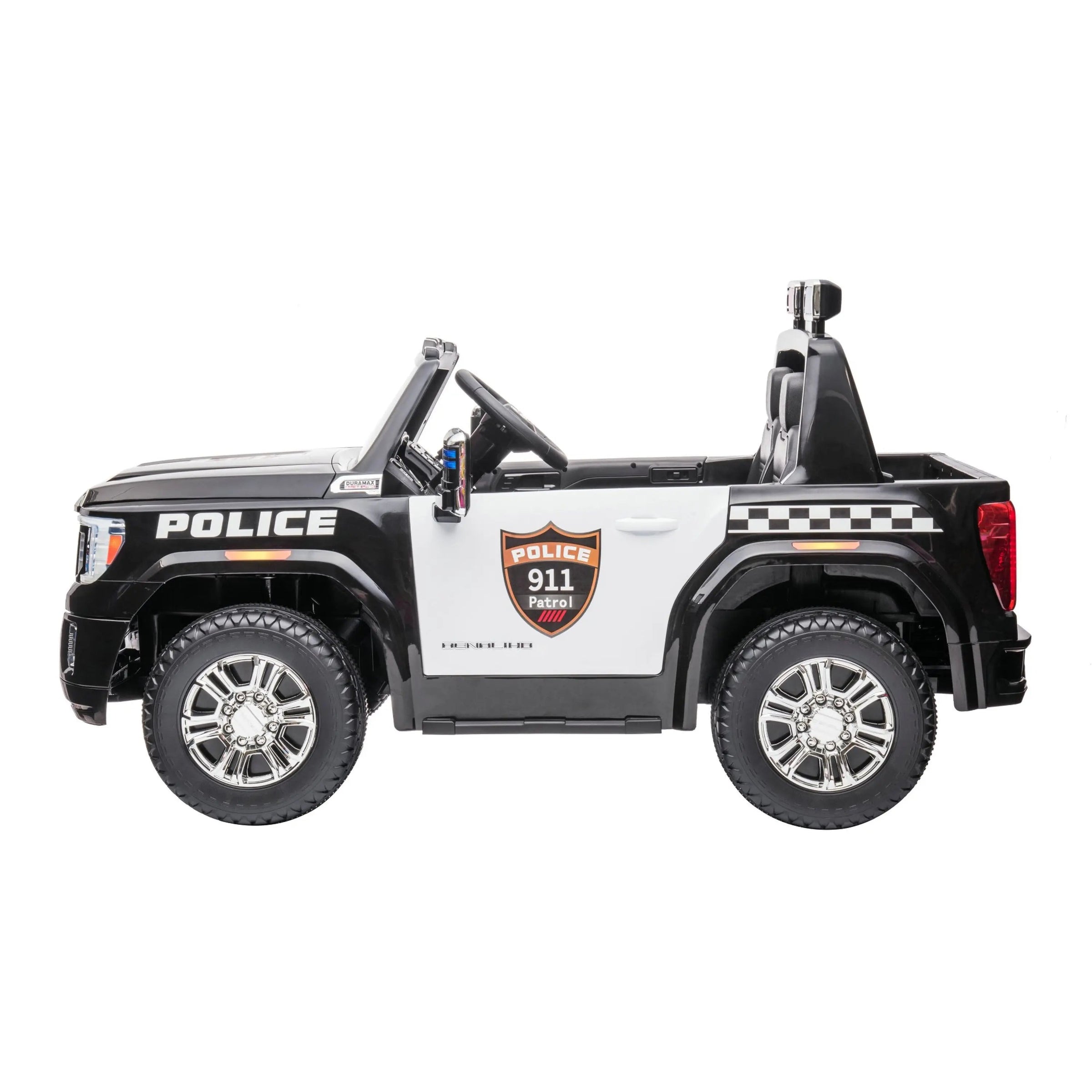 24V GMC Sierra Denali 2 Seater Police Ride-On Truck - BIG FRENCHIES