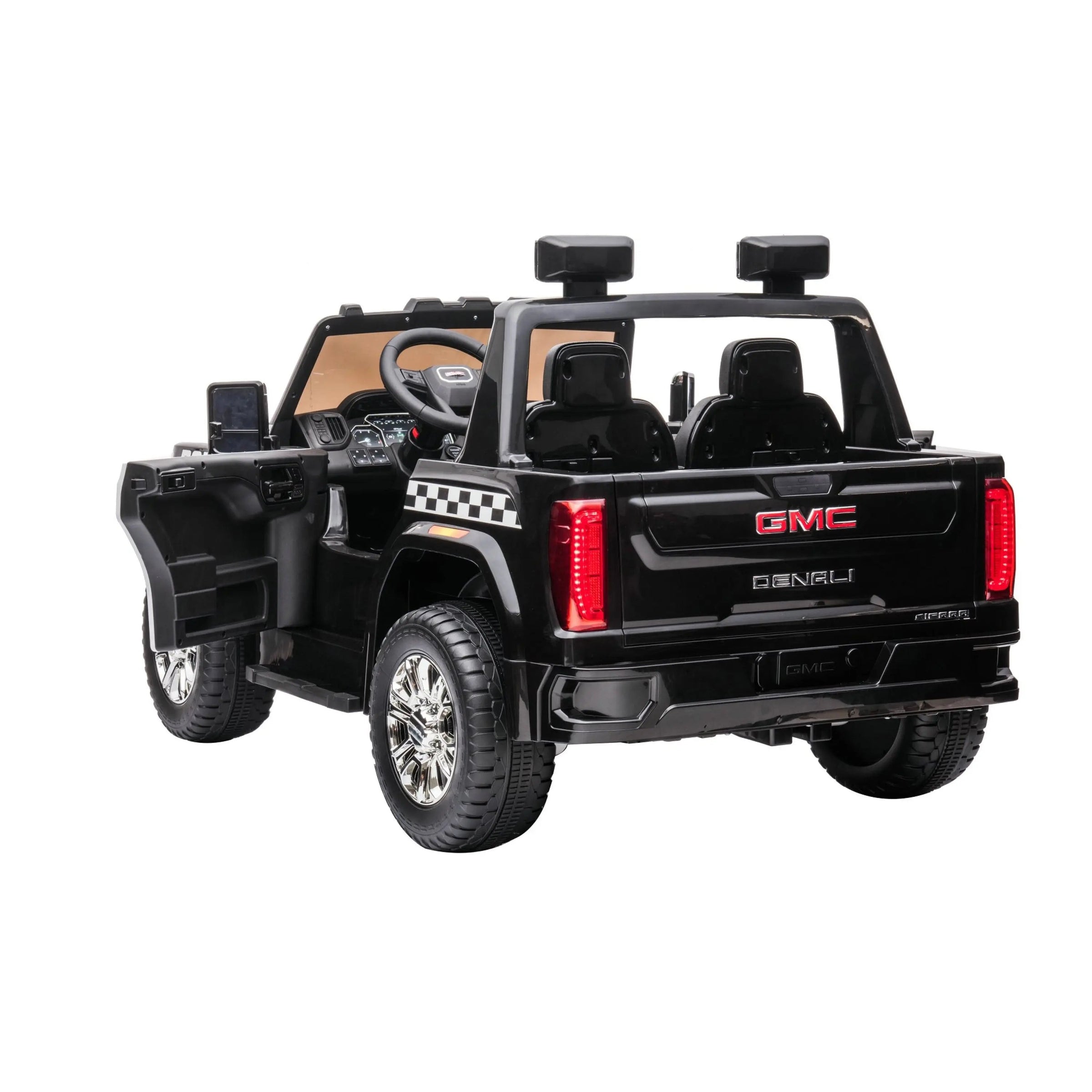 24V GMC Sierra Denali 2 Seater Police Ride-On Truck - BIG FRENCHIES