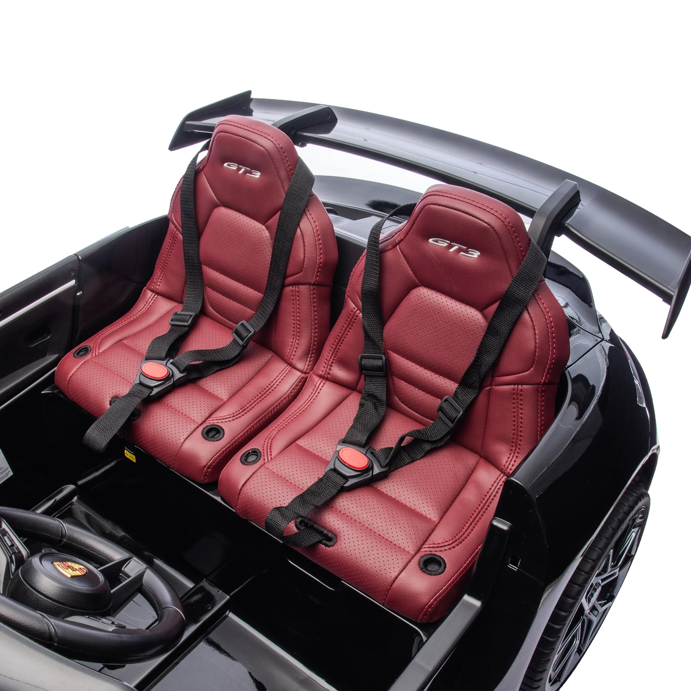 24V Porsche 911 GT3 2 Seater - NEW Silent Motor - BIG FRENCHIES