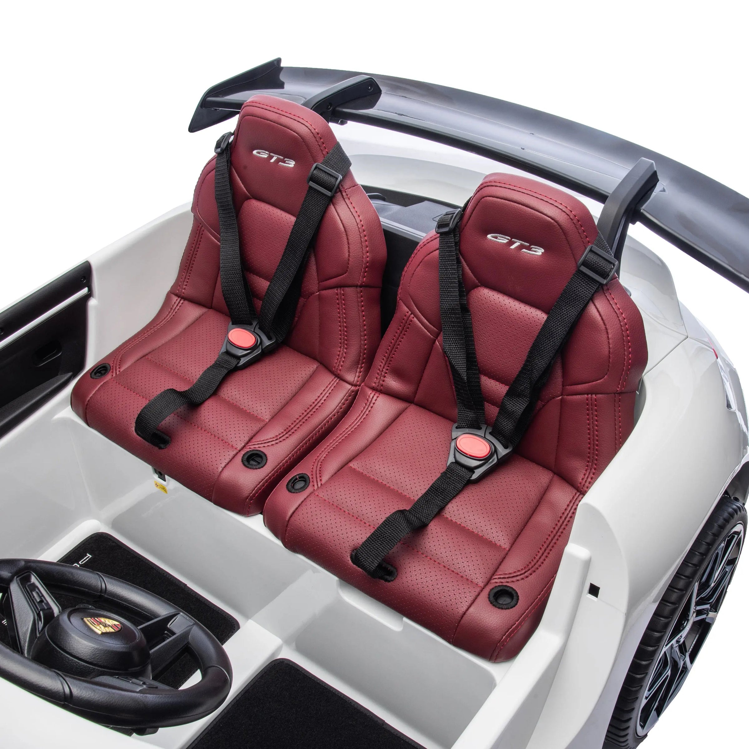 24V Porsche 911 GT3 2 Seater - NEW Silent Motor - BIG FRENCHIES
