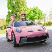 24V Porsche 911 GT3 2 Seater - NEW Silent Motor - BIG FRENCHIES