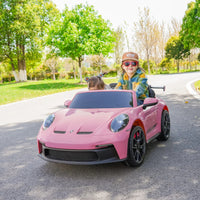 24V Porsche 911 GT3 2 Seater - NEW Silent Motor - BIG FRENCHIES