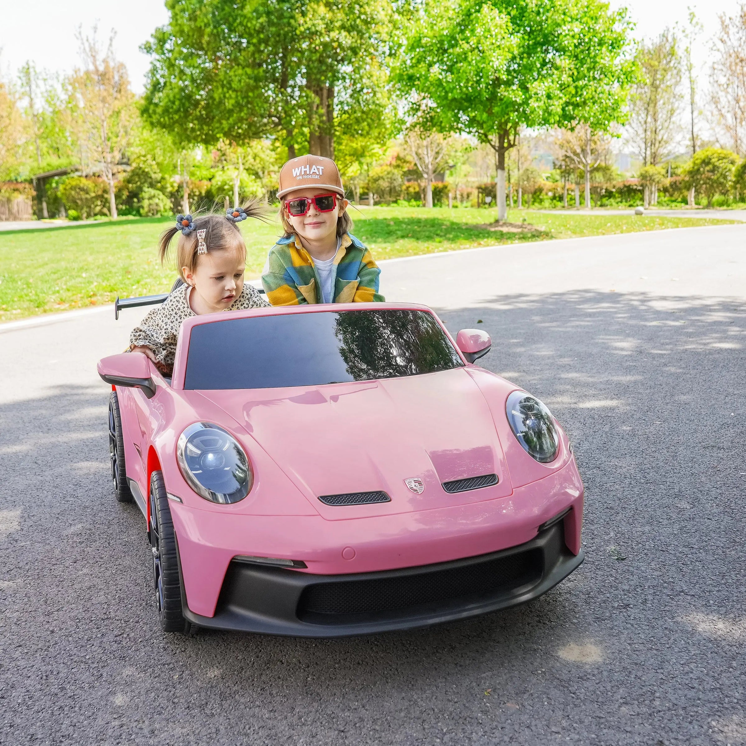 24V Porsche 911 GT3 2 Seater - NEW Silent Motor - BIG FRENCHIES