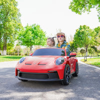 24V Porsche 911 GT3 2 Seater - NEW Silent Motor - BIG FRENCHIES