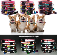18Pcs Puppy Collars for Litter, Reflective Cat Collar - Reflective strip / Non breakaway - image 3