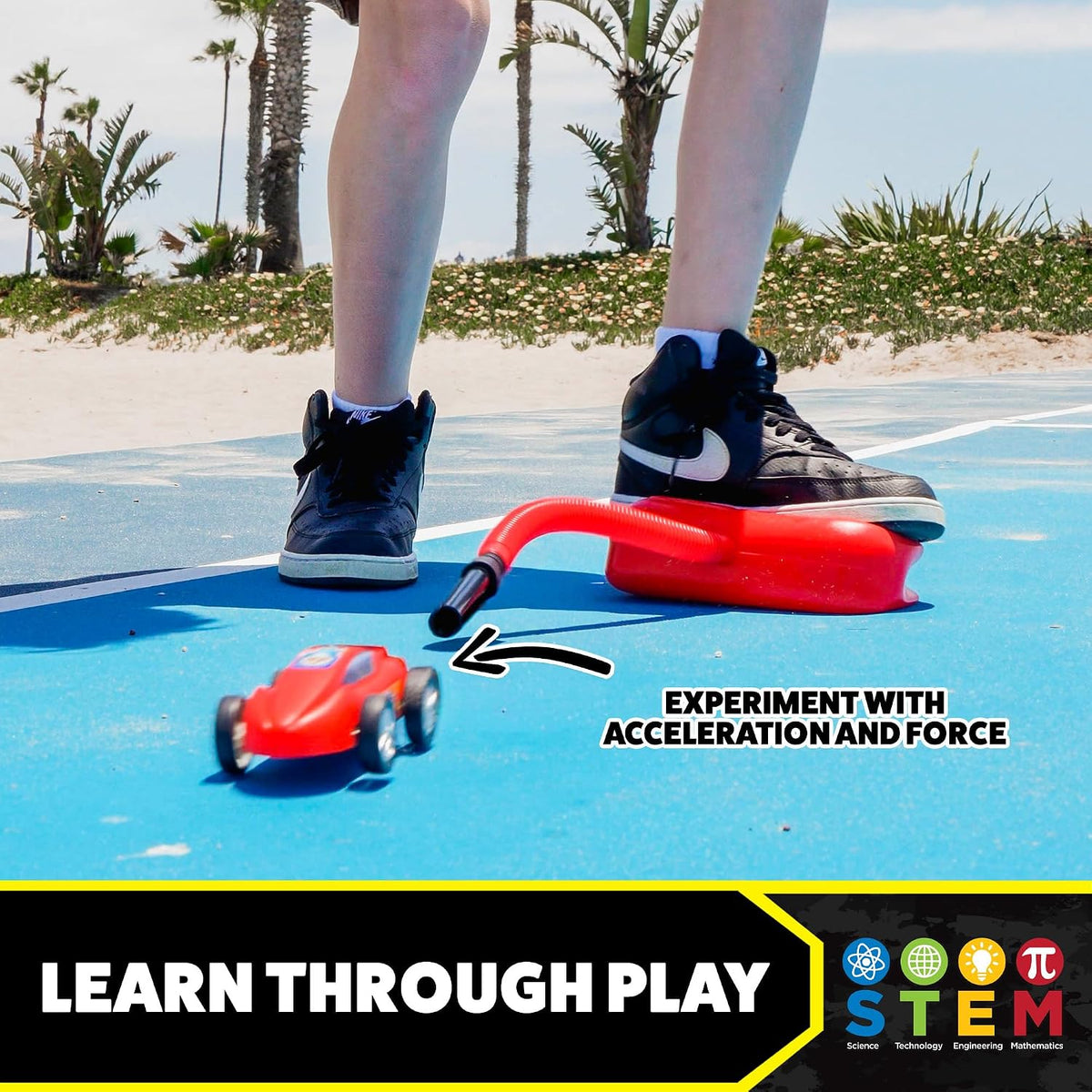 Dueling Stomp Racers by Stomp Rocket, Air Powered Race Car Set – Fun for Kids & Family - Mega Pack - image 4