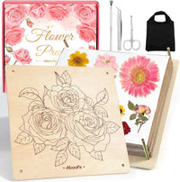 Aboofx Wooden Flower Pressing Kit - 11.2" x 11.2" 8 Layers