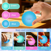 3pcs Squishy Textured Stress Balls Silky Fidget Toys - 3pcs-ball - image 2