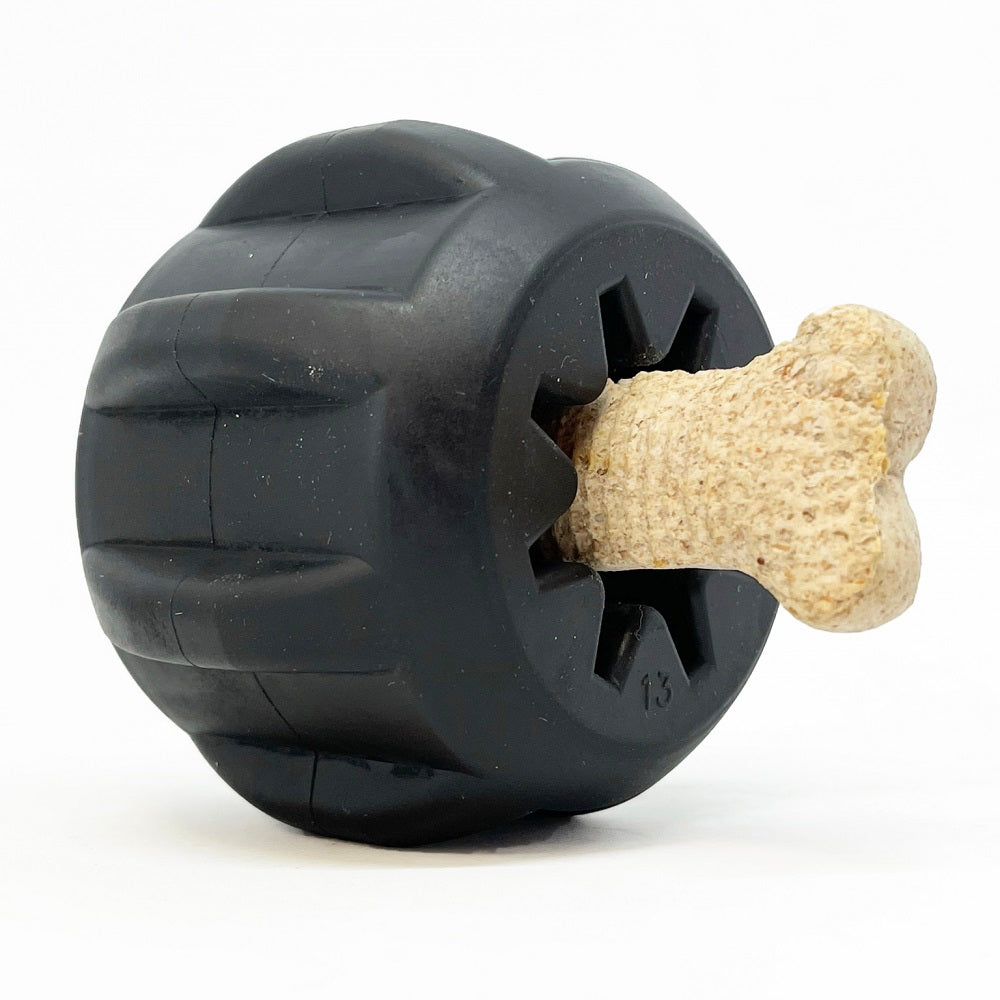 Gear eDispenser - Durable Rubber Yak Chew Holder & Treat Pocket | USA Made - BIG FRENCHIES