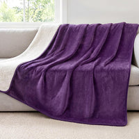 Luciphia Waterproof Pet Blanket - M (57" x40") / Purple+white