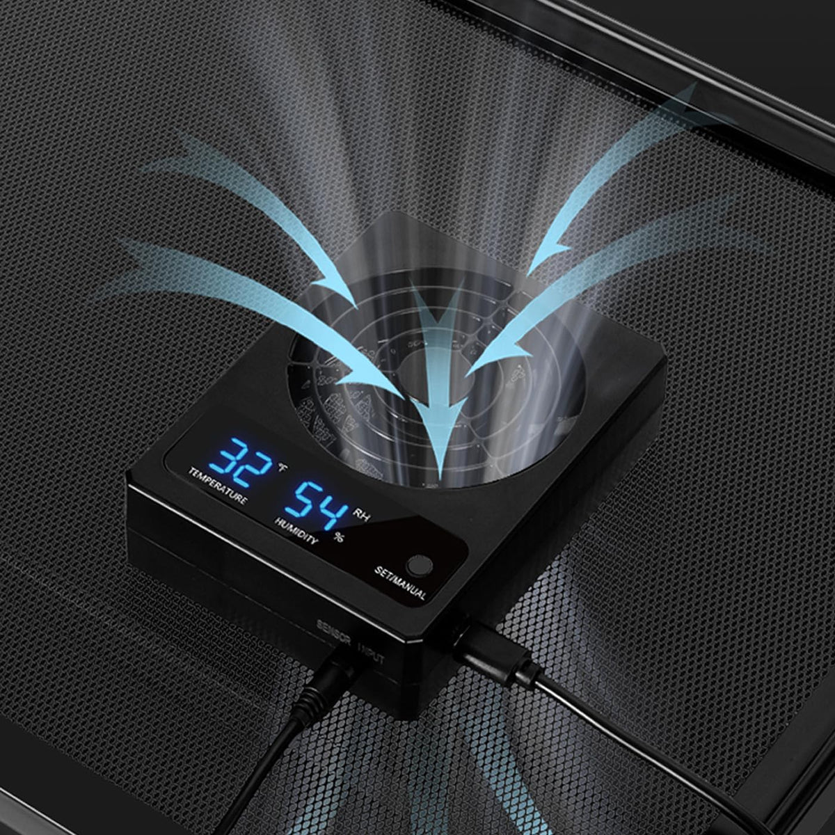 Reptile Terrarium Thermometer Hygrometer with Dehumidifier