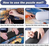 Jigsaw Puzzle Board Roll Up Mats Games Saver Portable Keeper Storage - image 4