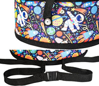 Kids Drum Set 8-Inch Wooden Drum Toys with an Adjustable Strap and 2 - 8-inch Black - image 3