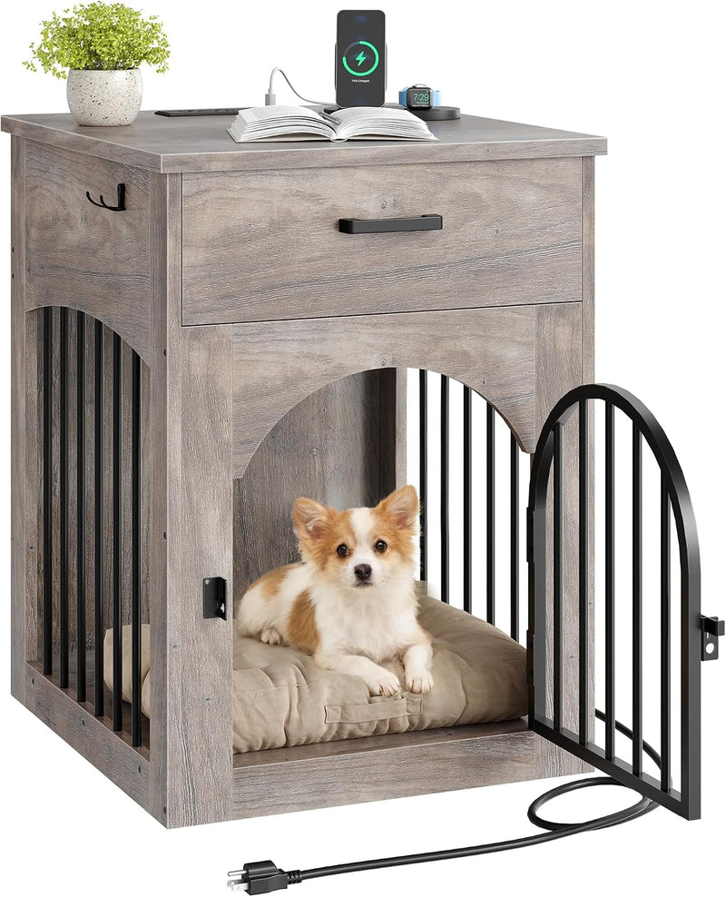 CHOEZON Dog Crate Furniture - Greige