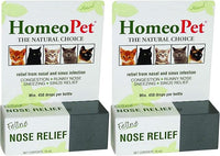 HomeoPet Feline Nose Relief, Safe and Natural Nasal and Sinus Medicine for Cats, Natural Pet Medicine, 15 Milliliters- Pack of 2