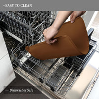 Reopet Silicone Pet Feeding Mat - Brown / 24" x 16" - image 3