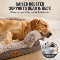 Miorun Fluffy Orthopedic Dog Beds Large Sized Dog - Sand / L-(40", UP to 70lbs) - image 4