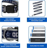 NFL Vikings Dog & Cat Collar - Dallas Cowboys / Medium - image 2