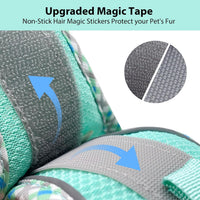 Breathable Dog Harness Small Sized and Leash Set - Turquoise-Pink / XXS(Chest: 10 - 11.5") - image 4
