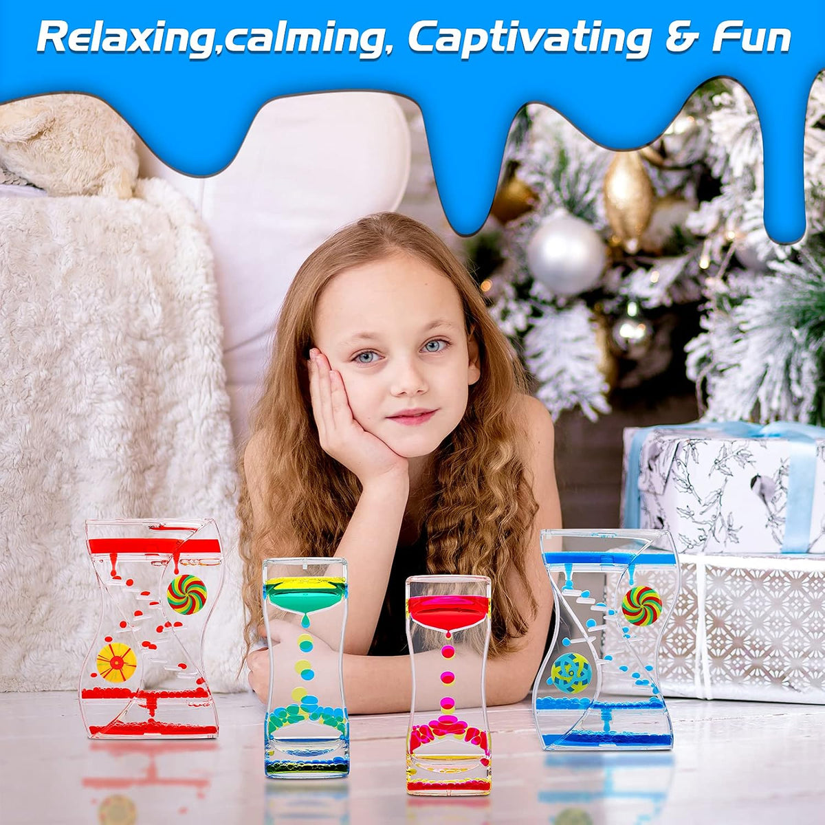 XINBAOHONG Liquid Motion Bubbler Sensory Toy for Kids and Adults - image 4
