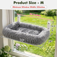 Foldable Cat Window Perch - Gray / 24''x18'' - image 2
